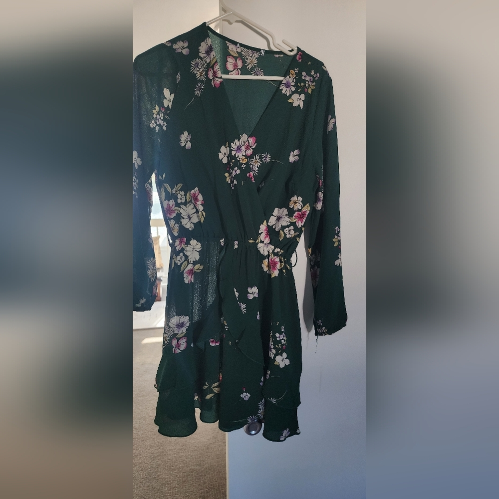 Floral Wrap Dress